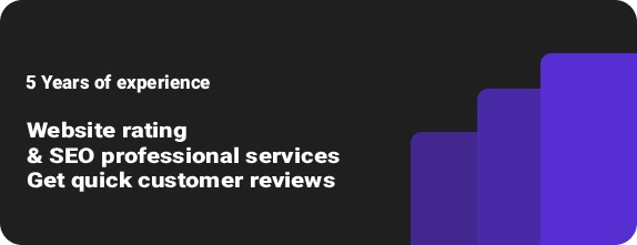 Website rating & SEO professional services Get quick customer reviews