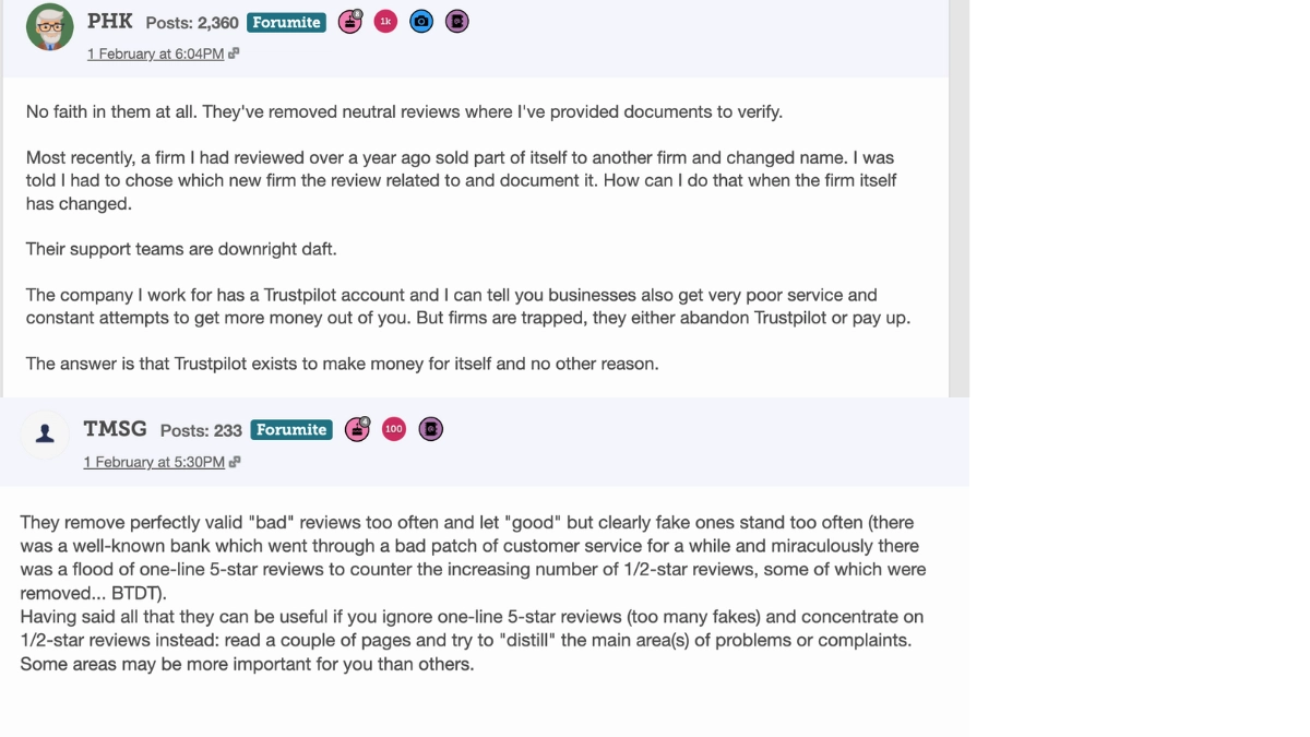 moneysavingexpert - Trustpilot message -1