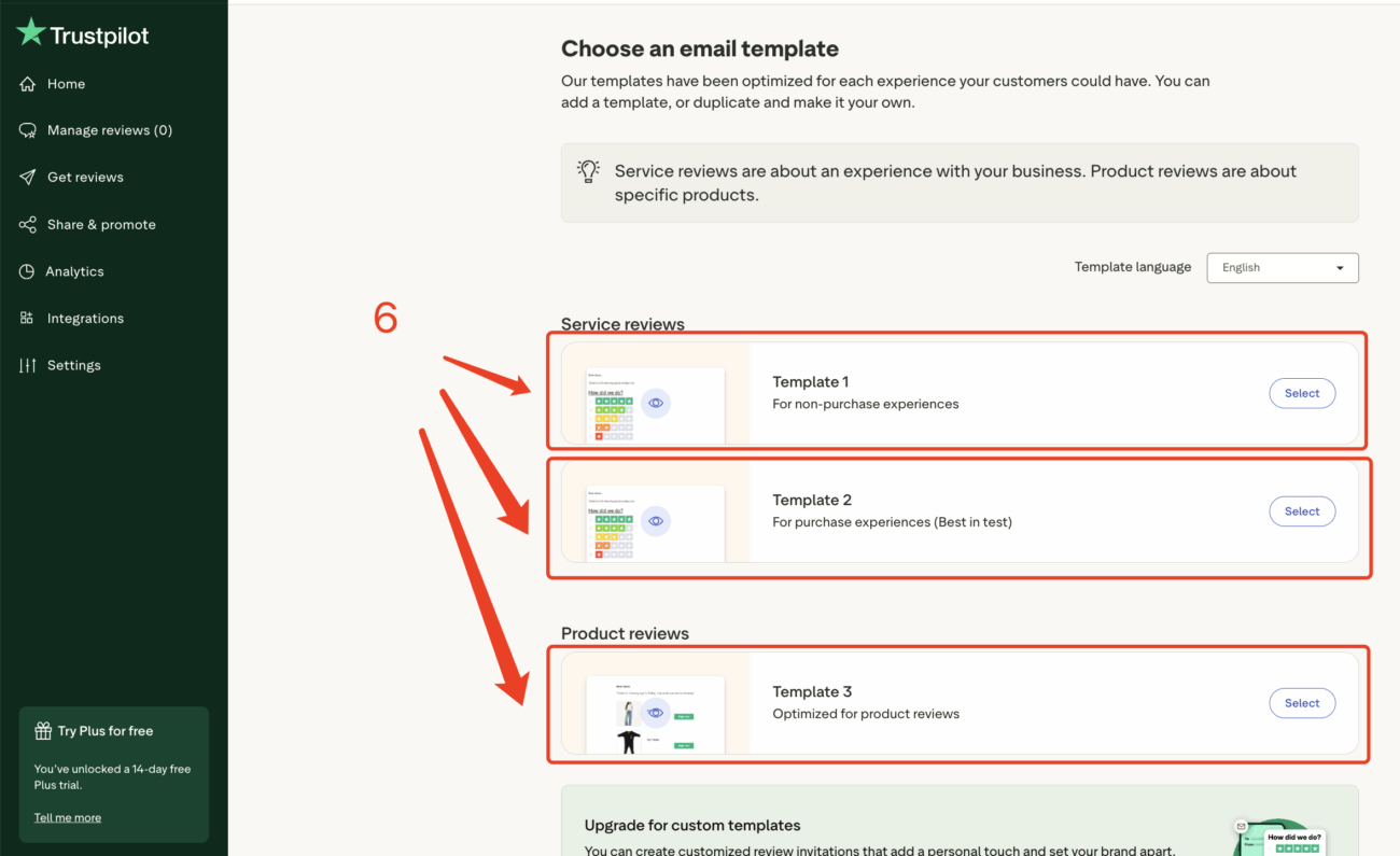 6 Choose an Email Template