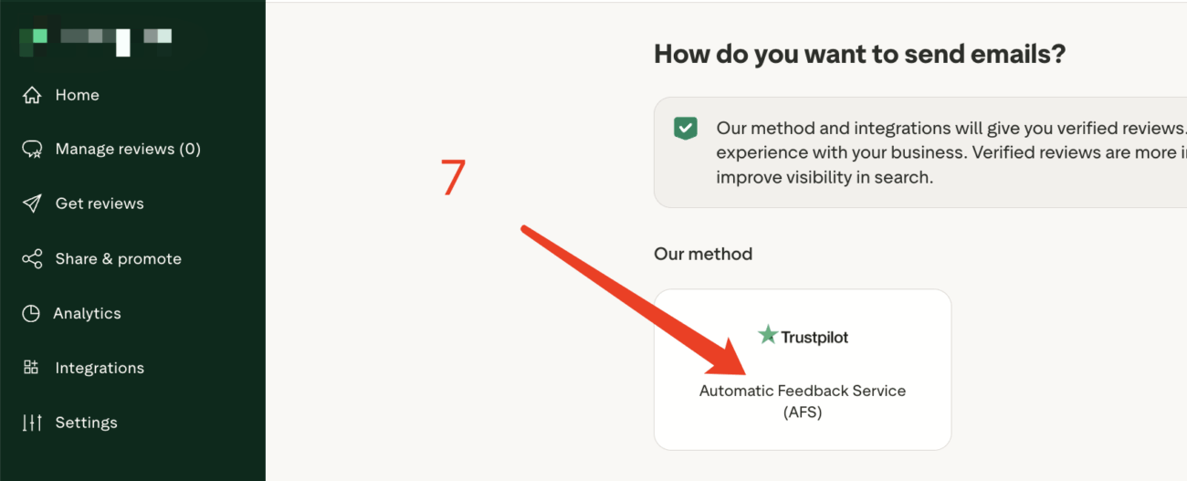 7 How do you want to send emails? → 